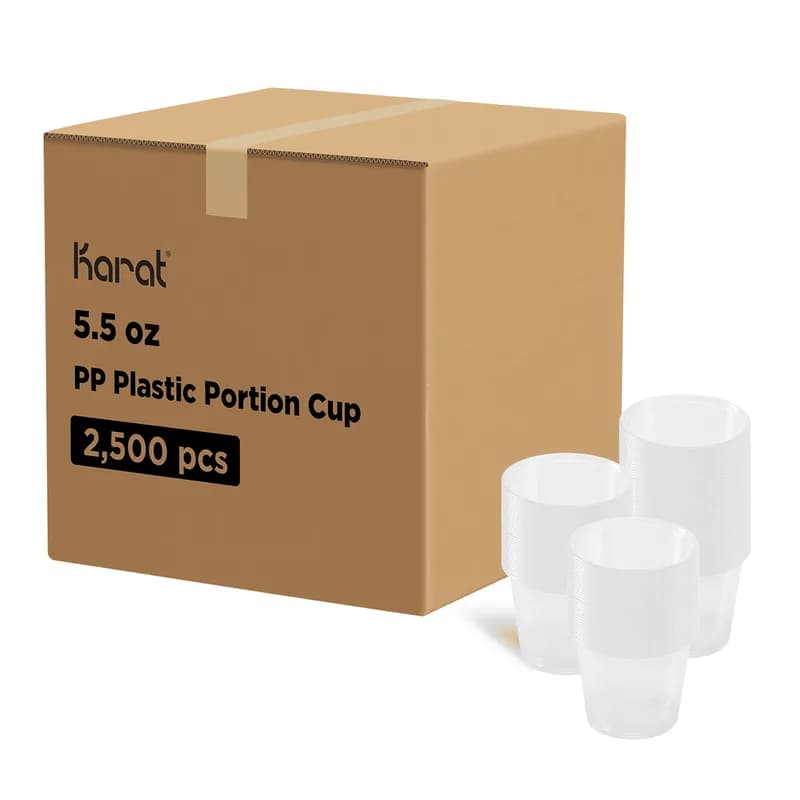 Souffle & Portion Cup 5.5 OZ PP Clear 2500 Count/Case