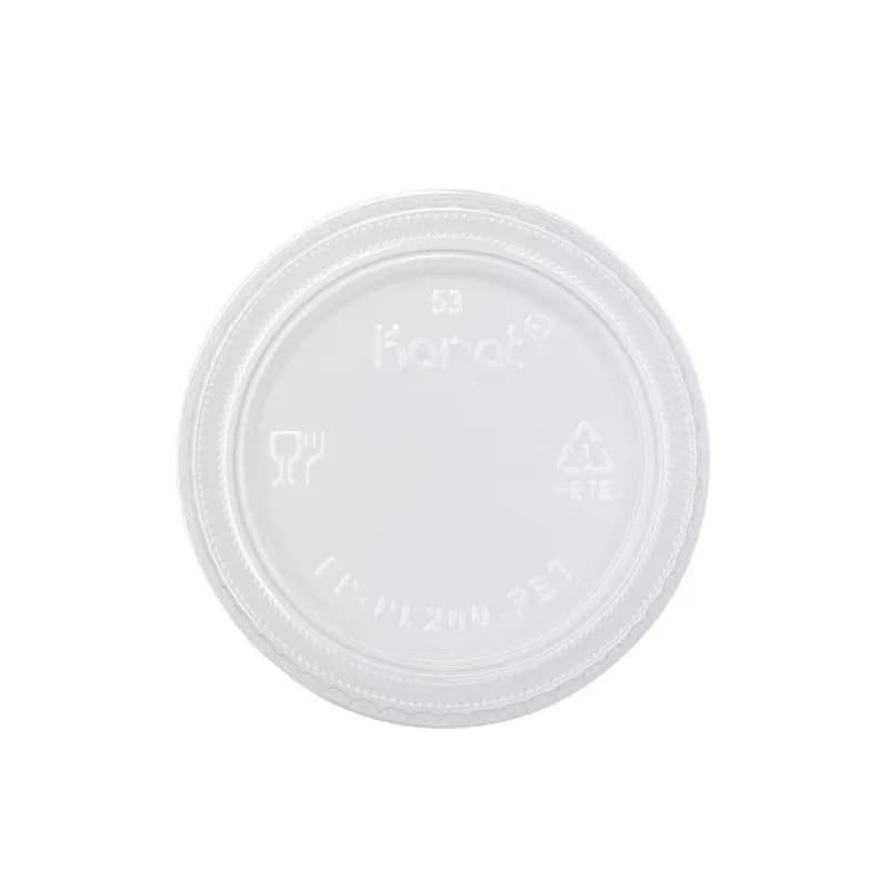 Lid PET Clear For 1.5-2 OZ & 1 OZ Squat Portion Cup 2500/Case