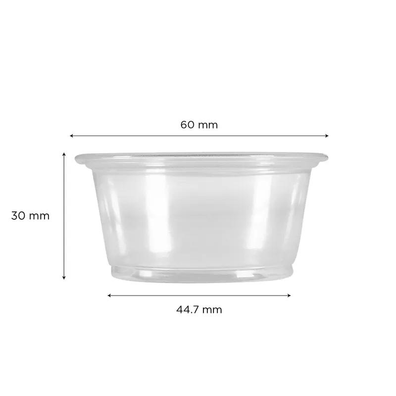 Souffle & Portion Cup 2 OZ PP Clear 2500 Count/Case