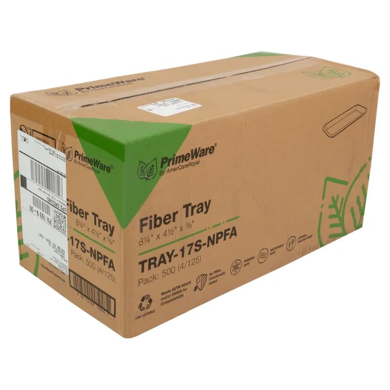 Tray Molded Fiber Tan 500/Case