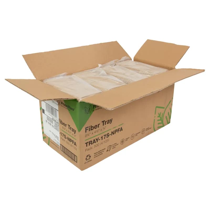 Tray Molded Fiber Tan 500/Case