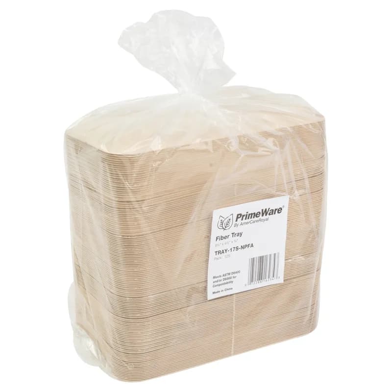 Tray Molded Fiber Tan 500/Case