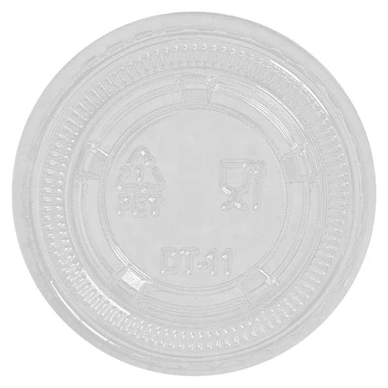 Victoria Bay Lid Flat PET Clear Round For 1 OZ Souffle & Portion Cup 50 Count/Pack 50 Packs/Case 2500 Count/Case