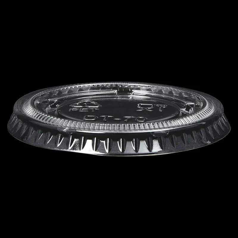 Victoria Bay Lid Flat PET Clear Round For 1.5-2 OZ Souffle & Portion Cup 50 Count/Pack 50 Packs/Case 2500 Count/Case