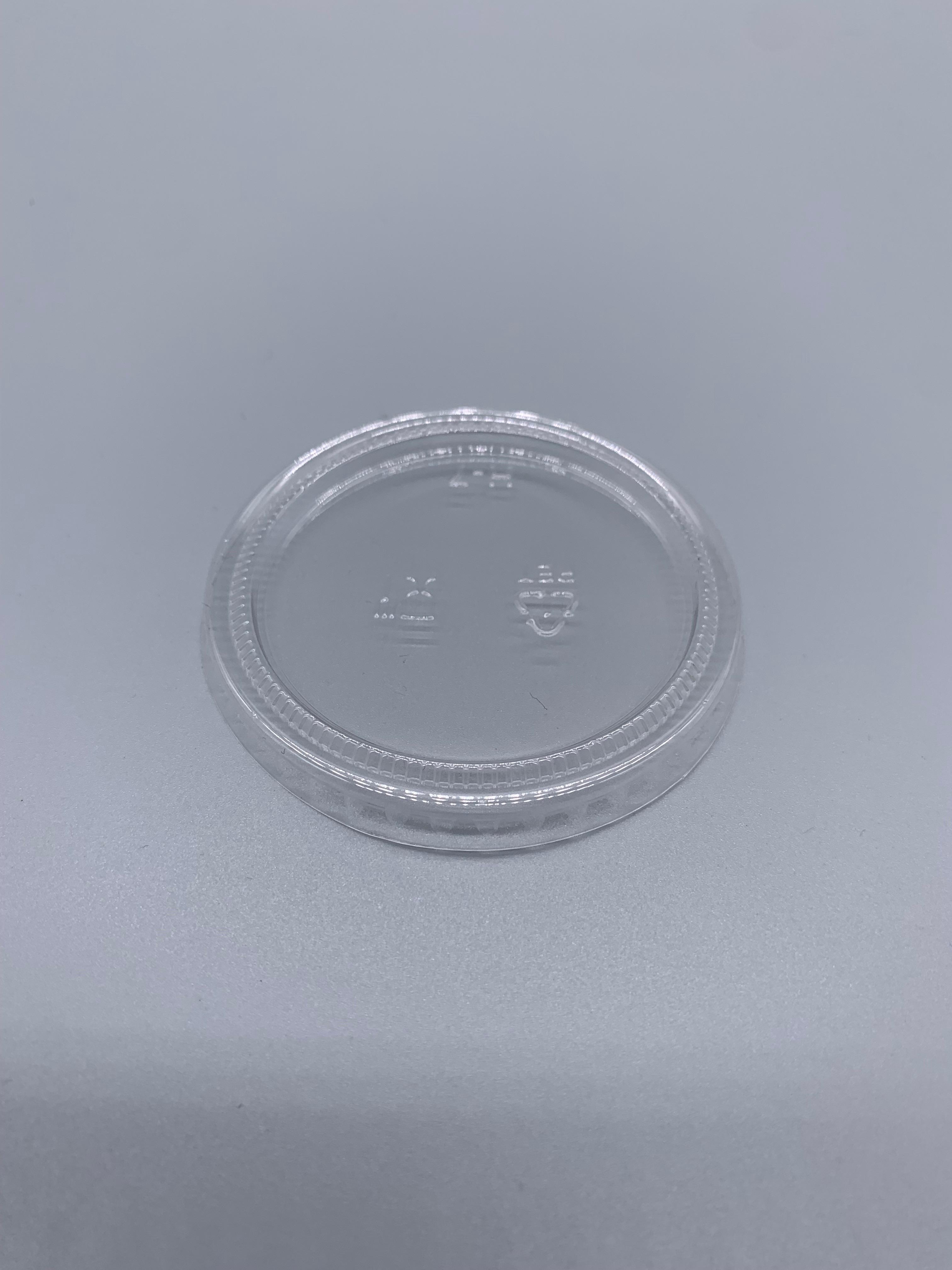 Victoria Bay Lid Flat PET Clear Round For 3.25-5.5 OZ Souffle & Portion Cup 50 Count/Pack 50 Packs/Case 2500 Count/Case