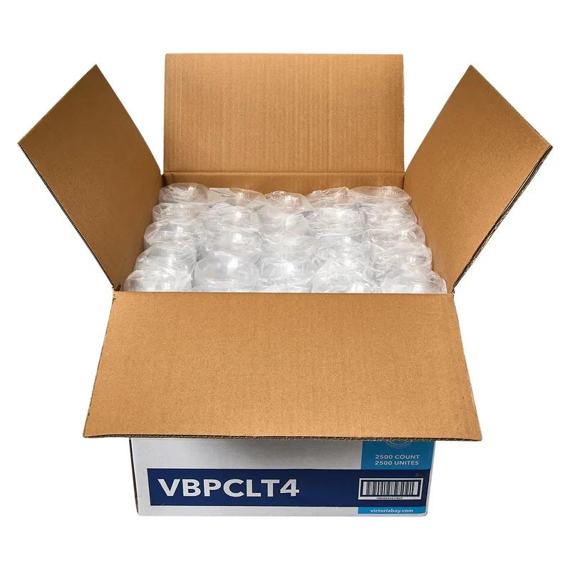 Victoria Bay Lid Flat PET Clear Round For 3.25-5.5 OZ Souffle & Portion Cup 50 Count/Pack 50 Packs/Case 2500 Count/Case