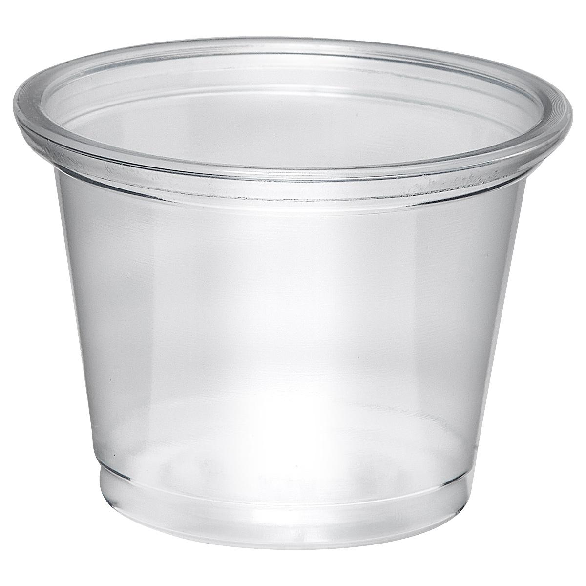 Victoria Bay Souffle & Portion Cup 1 OZ PP Clear Round 50 Count/Pack 50 Packs/Case 2500 Count/Case