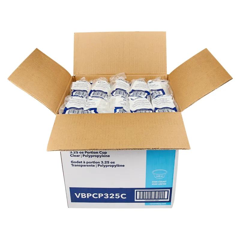 Victoria Bay Souffle & Portion Cup 3.25 OZ PP Clear Round 50 Count/Pack 50 Packs/Case 2500 Count/Case
