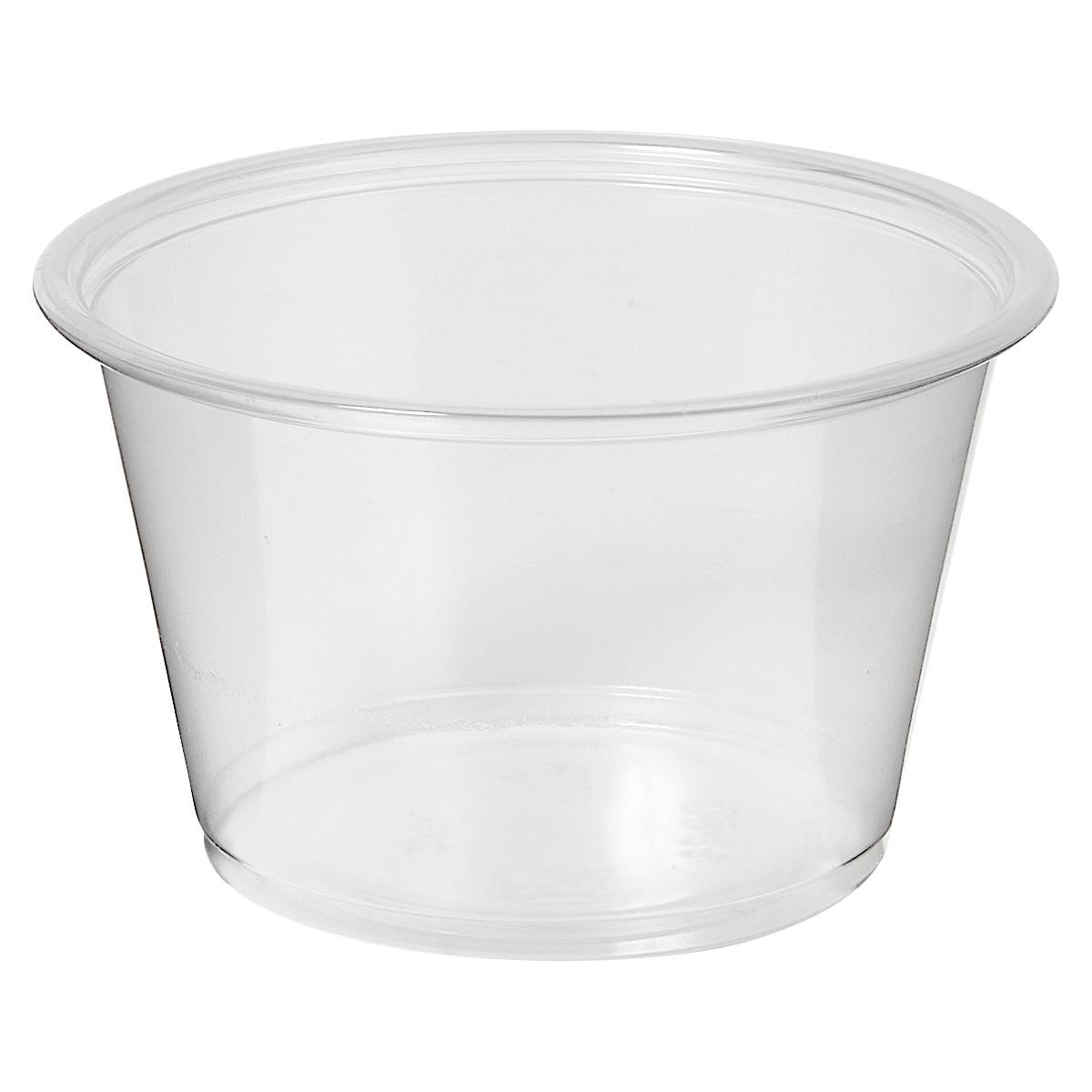 Victoria Bay Souffle & Portion Cup 4 OZ PP Clear Round 50 Count/Pack 50 Packs/Case 2500 Count/Case