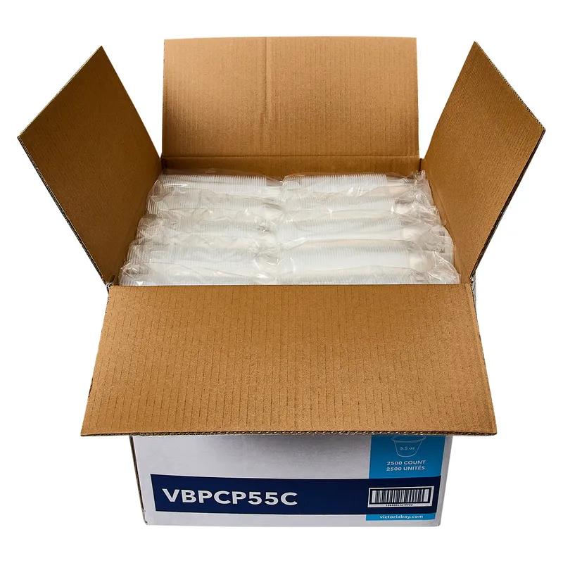Victoria Bay Souffle & Portion Cup 5.5 OZ PP Clear Round 50 Count/Pack 50 Packs/Case 2500 Count/Case