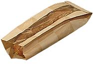 Bagcraft® EcoCraft Dubl Panel® Bread Bag 6X3.5X13.5 IN Paper Kraft Artisan With Window 500/Case