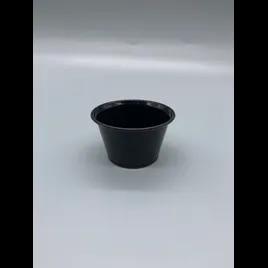 Victoria Bay Souffle & Portion Cup 5.5 OZ PP Black Round 50 Count/Pack 50 Packs/Case 2500 Count/Case