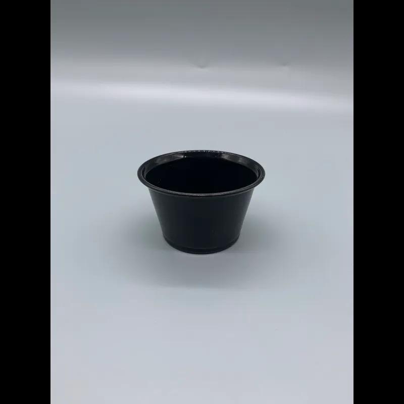 Victoria Bay Souffle & Portion Cup 5.5 OZ PP Black Round 50 Count/Pack 50 Packs/Case 2500 Count/Case