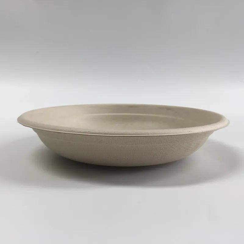 Victoria Bay Bowl 24 OZ Sugarcane Kraft Round Microwave Safe Freezer Safe 75 Count/Pack 4 Packs/Case 300 Count/Case