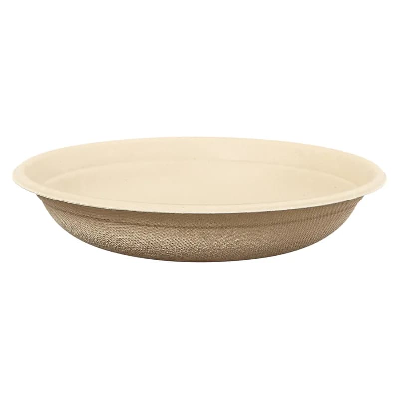 Victoria Bay Bowl 24 OZ Sugarcane Kraft Round Microwave Safe Freezer Safe 75 Count/Pack 4 Packs/Case 300 Count/Case
