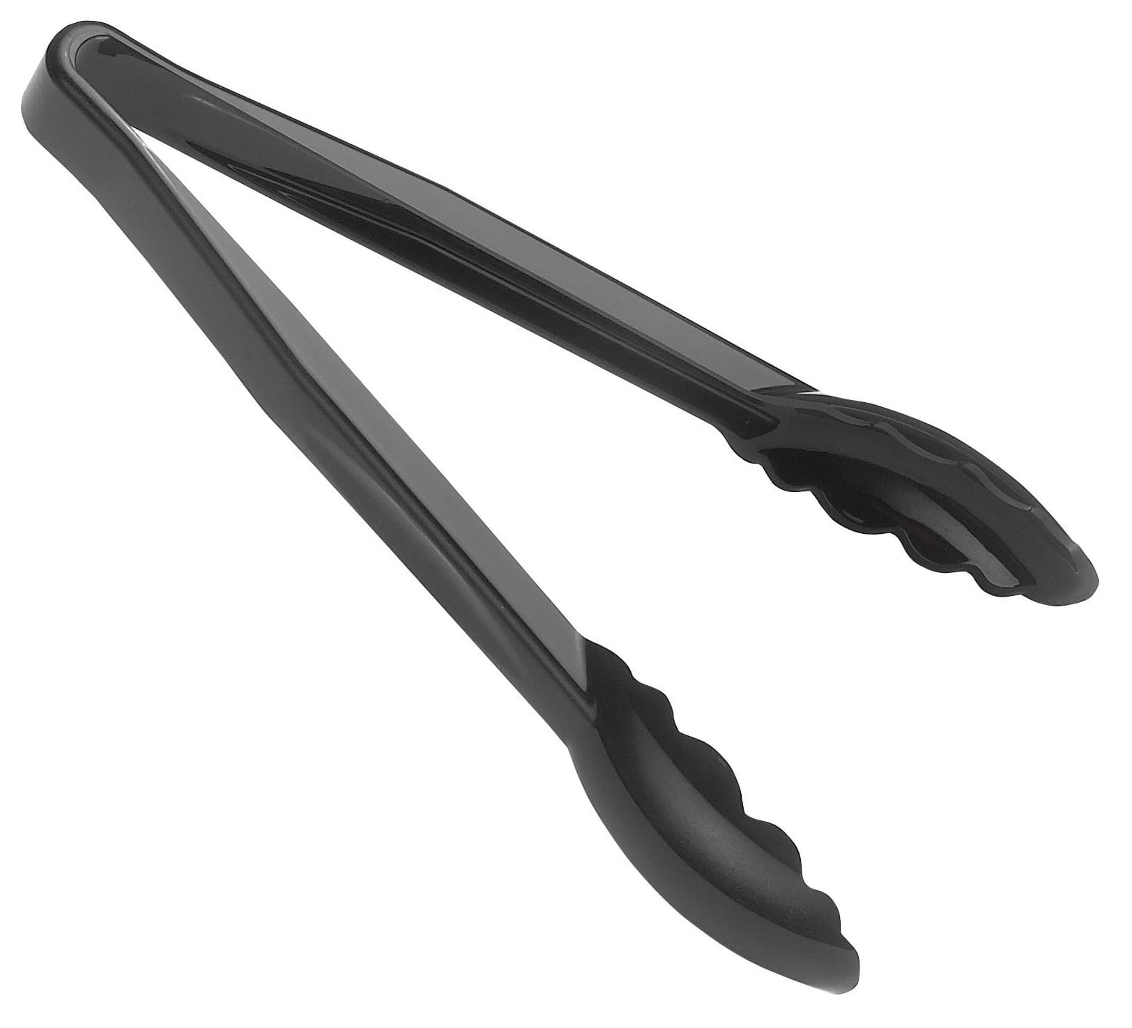 Utility Tongs 9 IN Black Scallop Grip 12/Case