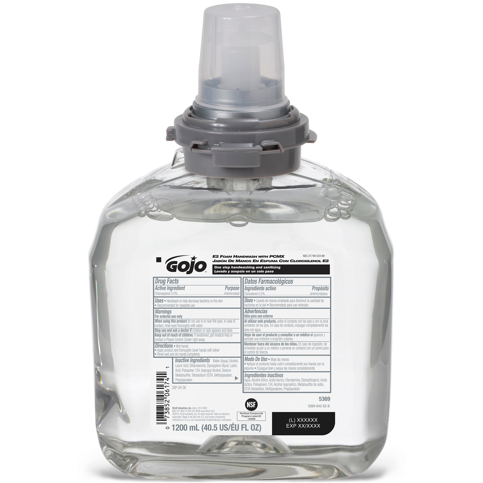 GOJO® Hand Soap 1200 mL 3.41X5.47X8.25 IN Light Floral Foaming PCMX For TFX 2/Case