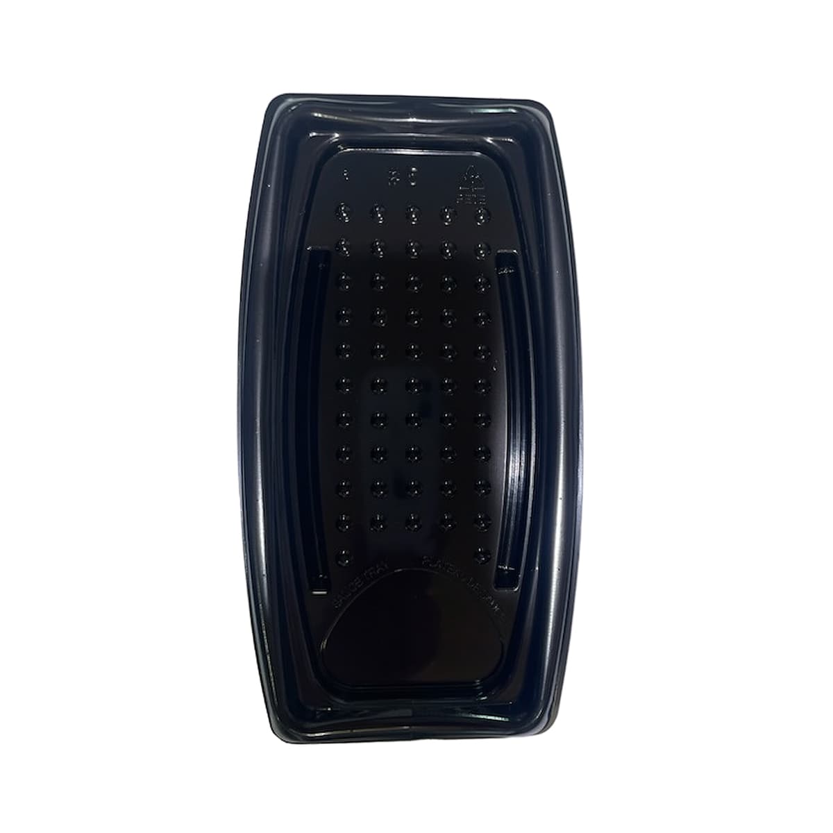 #5 Take-Out Tray Base PET Black 600/Case