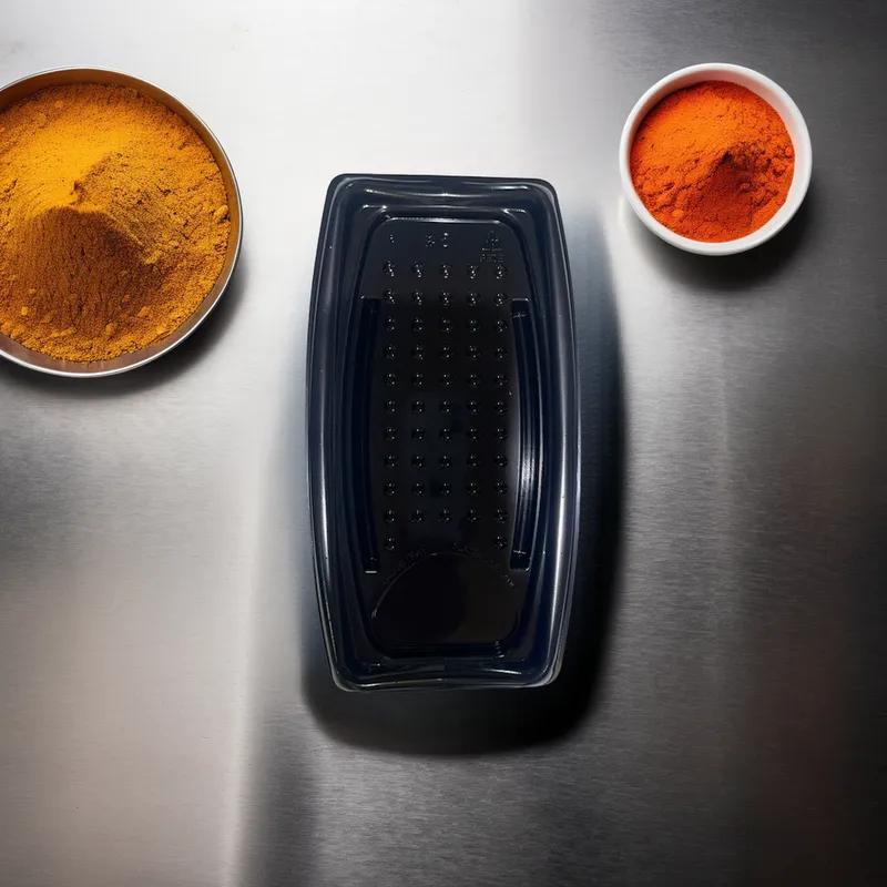 #5 Take-Out Tray Base PET Black 600/Case