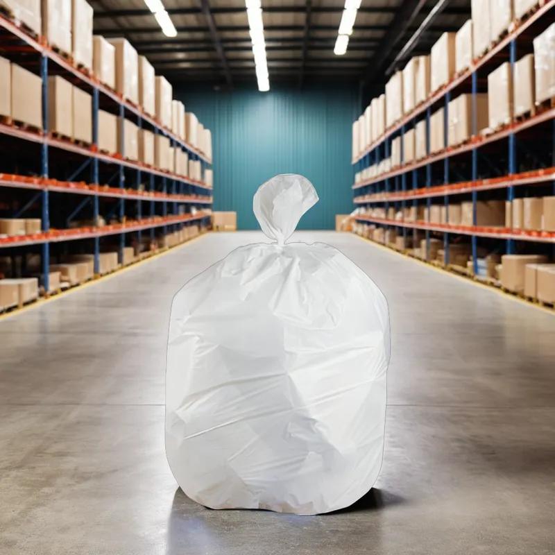 Victoria Bay Can Liner 33X39 IN 33 GAL White LDPE 0.74MIL Coreless 200/Case