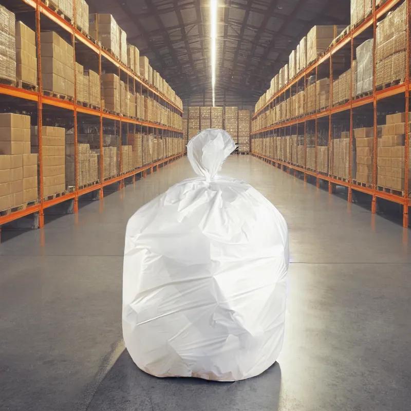 Victoria Bay Can Liner 33X39 IN 33 GAL White LDPE 0.74MIL Coreless 200/Case