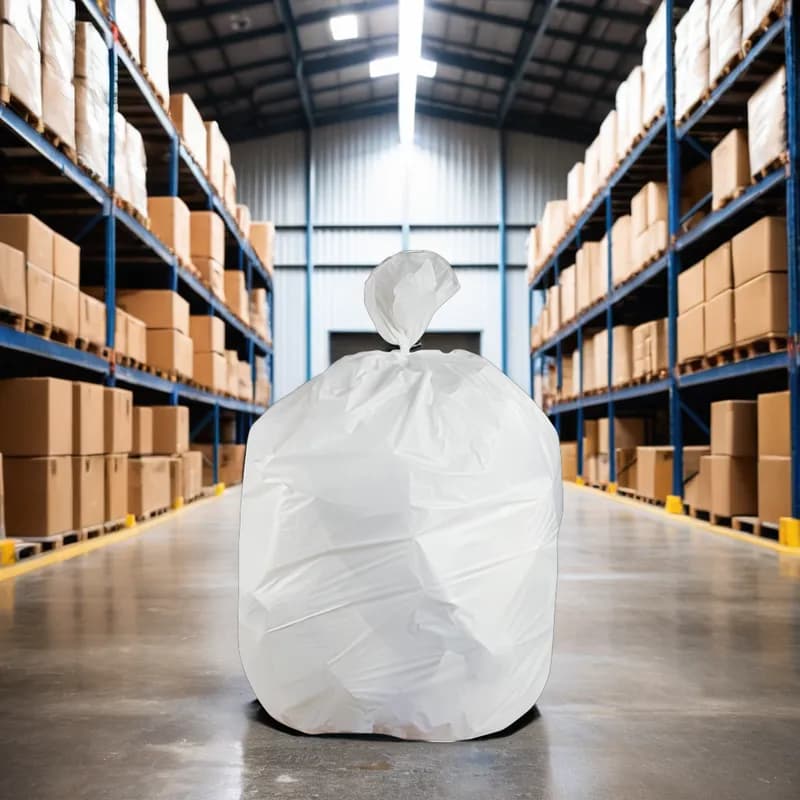 Victoria Bay Can Liner 30X36 IN 20-30 GAL White LDPE 0.74MIL Coreless 200/Case