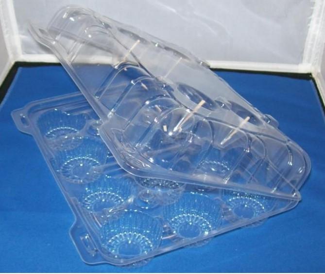Muffin Cupcake Hinged Container 12 Compartment 100/Case