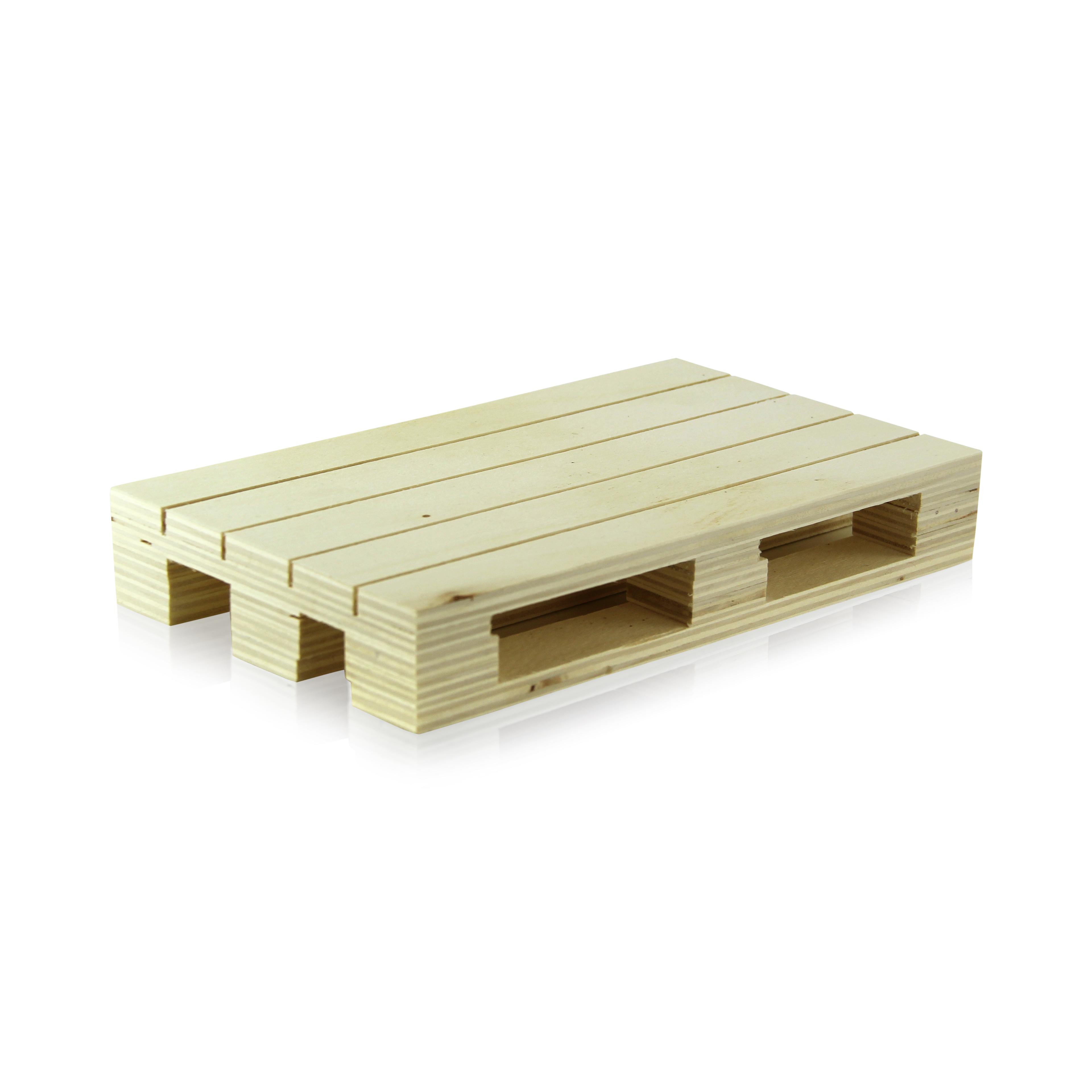 Pallet 7.9X4.71X1.18 IN Natural Wood 32 Count/Case