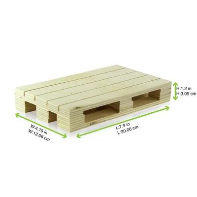 Pallet 7.9X4.71X1.18 IN Natural Wood 32 Count/Case