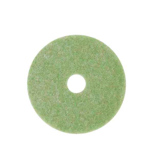 3M™ TopLine 5000 Scrubbing Pad 12X1 IN Green Non-Woven Polyester Fiber 175-600 RPM Center Hole 5/Case