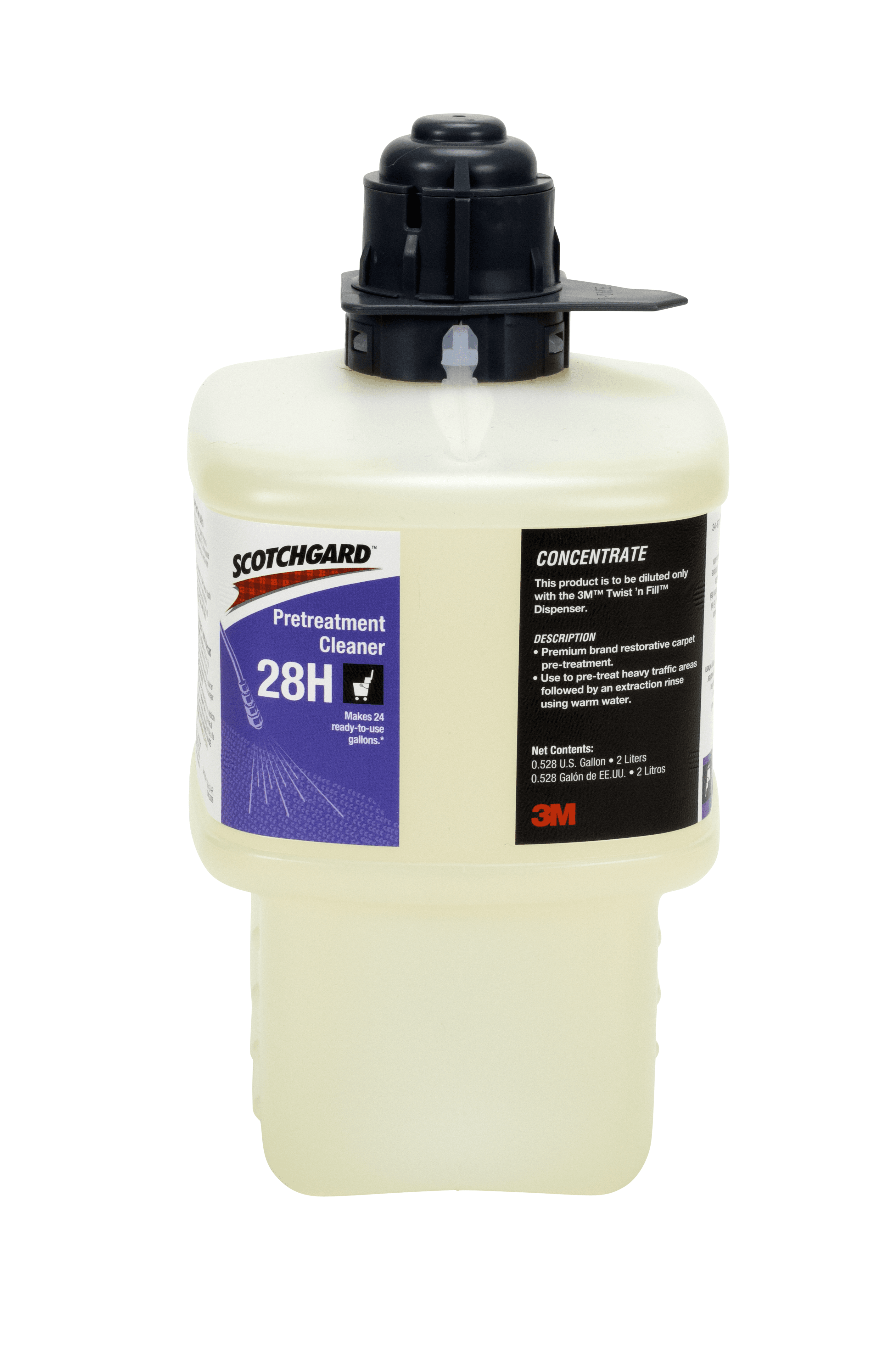 3M™ Scotchgard™ 28H Carpet Pretreatment Cleaner 2 L Concentrate 1/Each