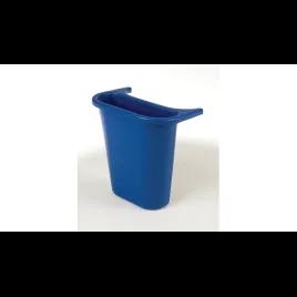 Recycling Side Bin 5 QT Blue PE Deskside 1/Each