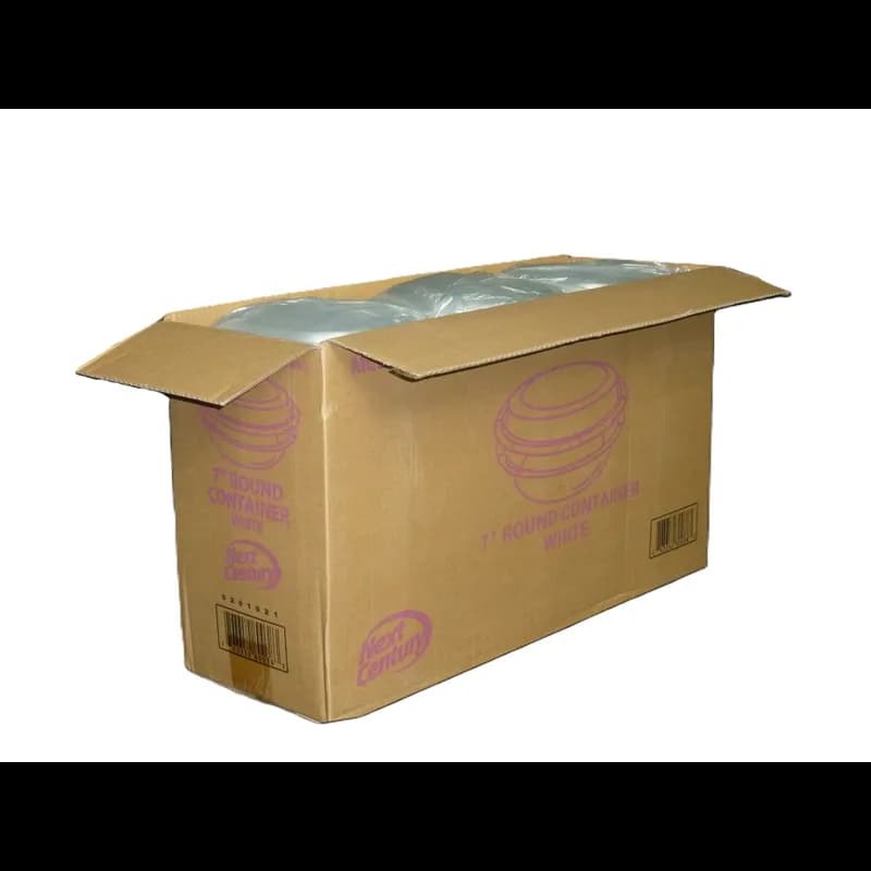 Take-Out Container Base & Lid Combo White Round 150/Case