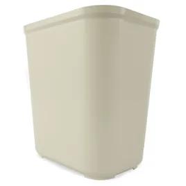 Trash Can 14.5X10.5X16 IN 7 GAL 28 QT Beige Rectangle Resin Fire Resistant Deskside 1/Each