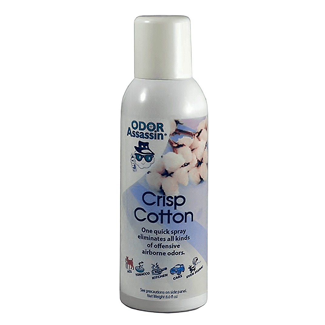 Odor Assassin Odor Eliminator Crisp Cotton Pump Spray 8 OZ 12/Case