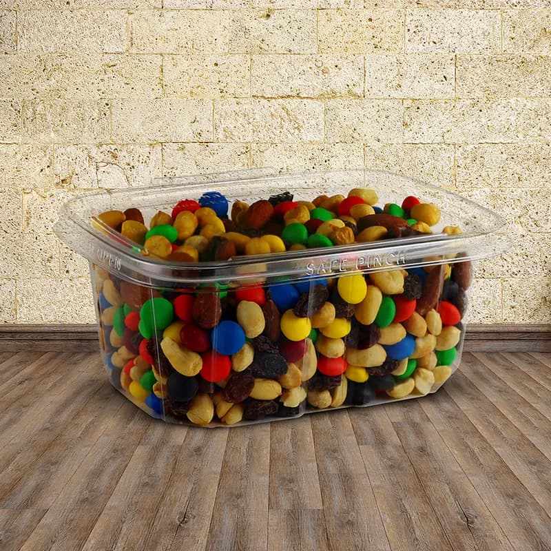 Safe Pinch® Deli Container Hinged 24 OZ PET Clear 200/Case