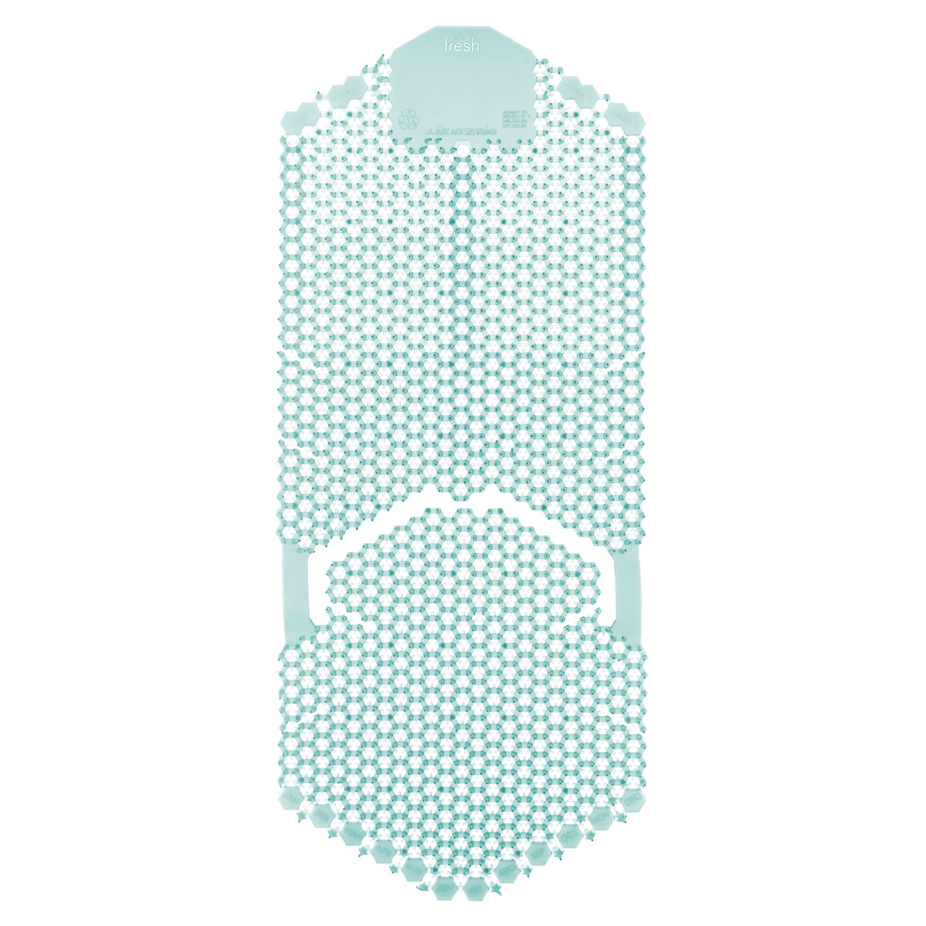 Tsunami Urinal Screen Coastal Blue EVA 15.5X6.5X0.875 IN 60-Day Air Care System Vertical 6 Count/Case