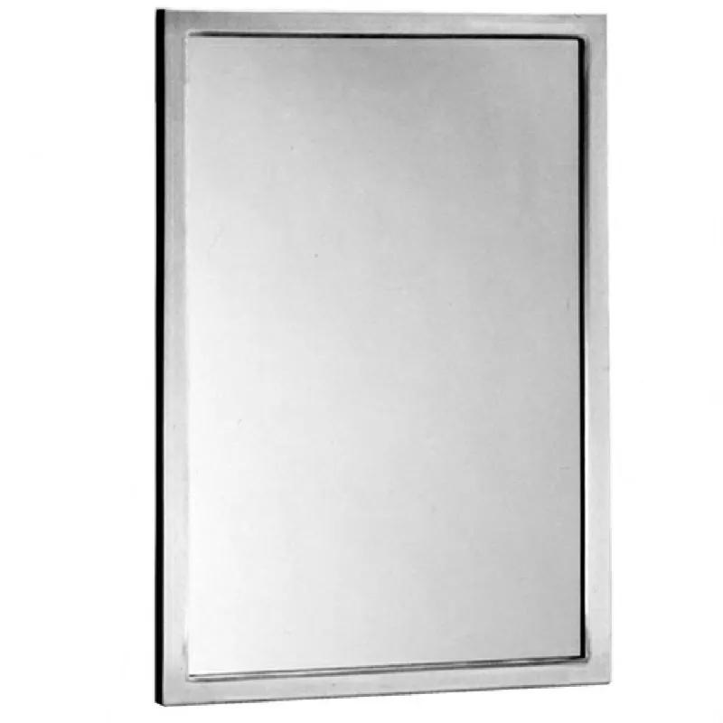 Mirror 30X18 IN Stainless Steel Surface Mounted Polished 1/Each