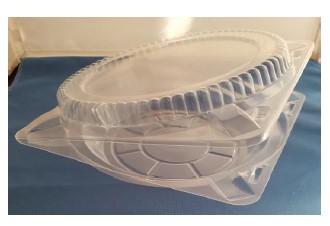 Pie Container 9.5X9.5X2.625 IN OPS Clear 15MIL 250/Case
