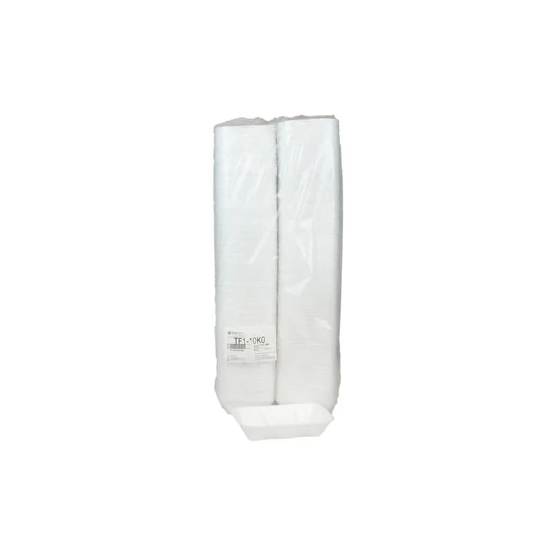 10K Supermarket Tray 10.625X6.875X2.205 IN Polystyrene Foam White Rectangle 250/Case