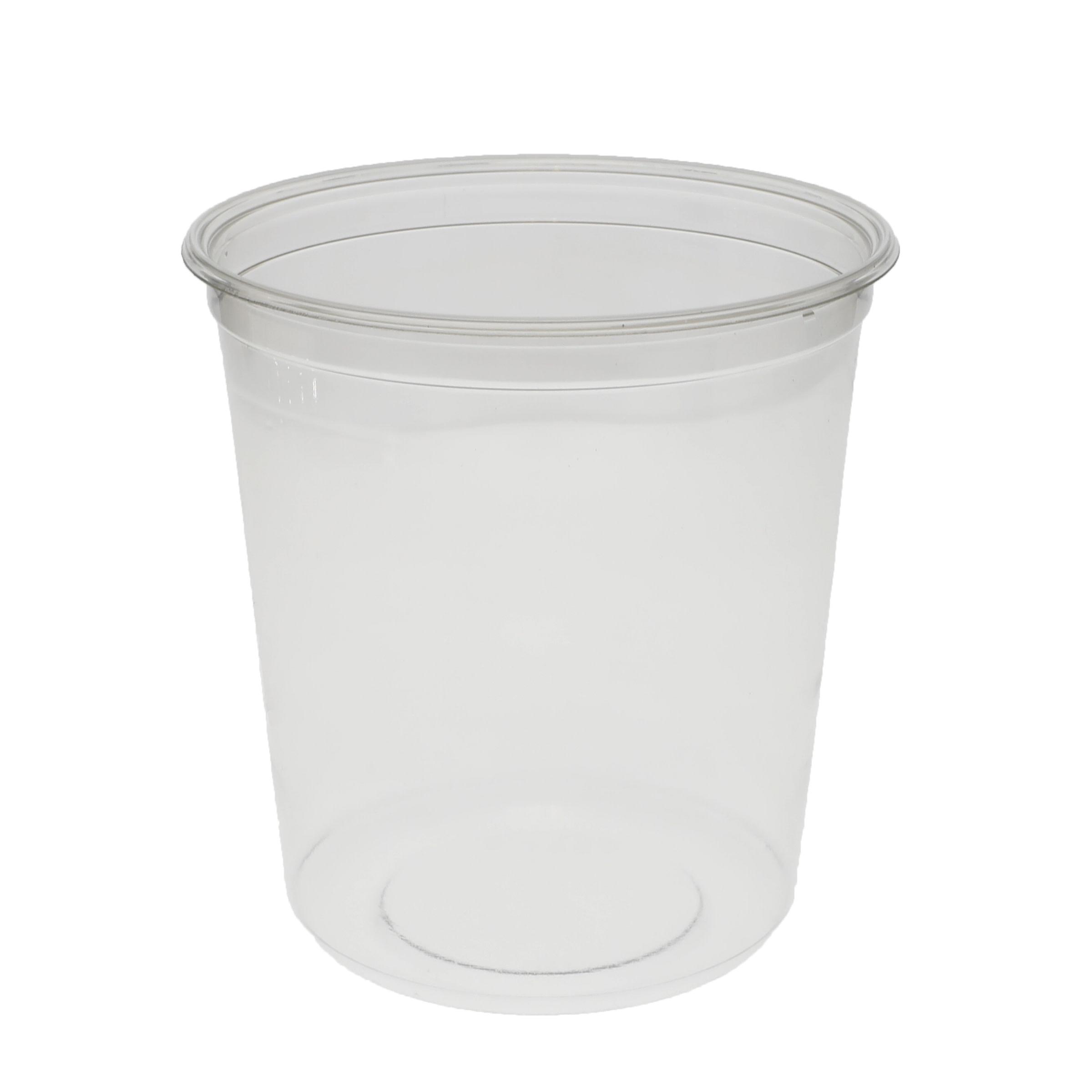 Deli Container Base 28 OZ PET Clear Round 500/Case