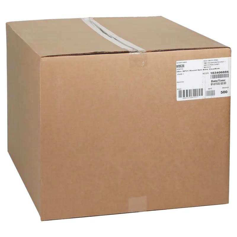 Deli Container Base 28 OZ PET Clear Round 500/Case