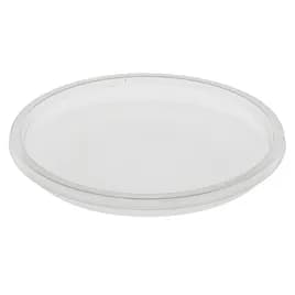 Lid Flat RPET Clear Round For 8-28 OZ Deli Container Unhinged 1000/Case