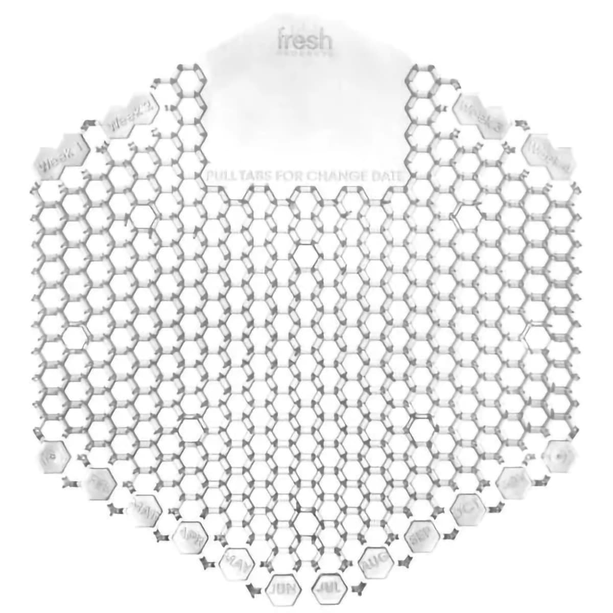 Wave 3D Urinal Screen Honeysuckle 10/Box