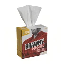 Brawny® Professional Shop Towel 12.4X9 IN Heavy White 176 Count/Box 10 Box/Case 1760 Count/Case