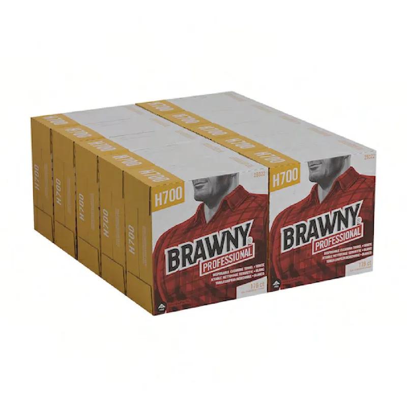 Brawny® Professional Shop Towel 12.4X9 IN Heavy White 176 Count/Box 10 Box/Case 1760 Count/Case