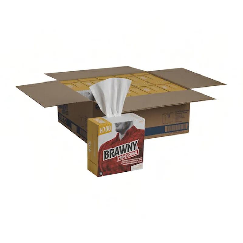 Brawny® Professional Shop Towel 12.4X9 IN Heavy White 176 Count/Box 10 Box/Case 1760 Count/Case