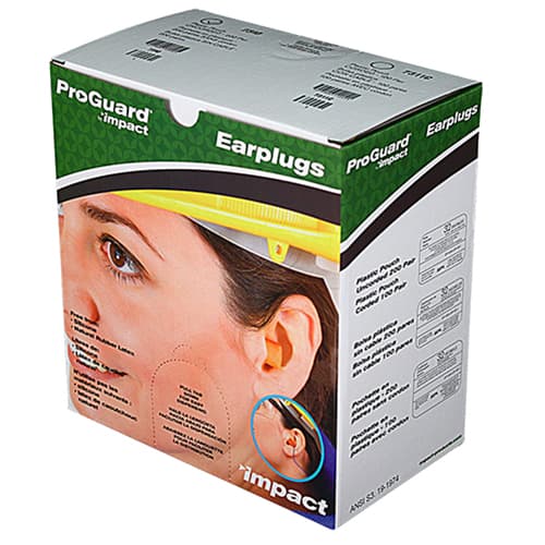 Pro-Guard® Earplug Orange Foam Disposable Cordless 40 Count/Box 8 Box/Case