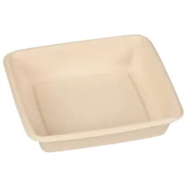 Pulp Plus™ Take-Out Container Base 9X9 IN Pulp Fiber Natural Square 300/Case