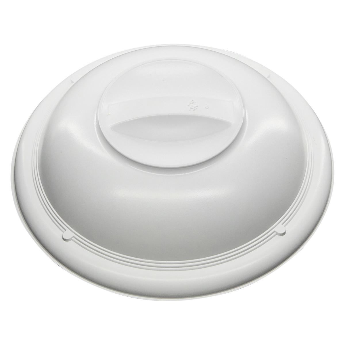 Victoria Bay Lid Dome 9X2.25 IN PP White Round For High Temperature Plate 500/Case